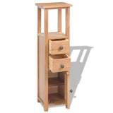 Vidaxl hoekkast 26x26x94 cm massief eikenhout