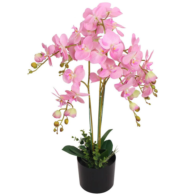 Vidaxl Artificial Plant Orchid z garnkiem 75 cm różu
