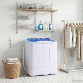 Mini pralka vidaxl z podwójnym bębnem 5,6 kg