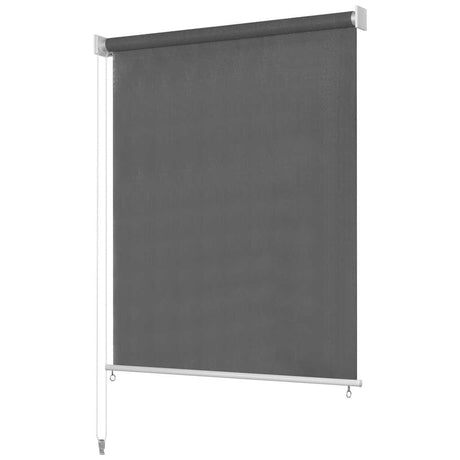 Vidaxl rolgordijn voor buiten 205(b)x140(h) cm antracietkleurig