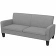 Vidaxl driezitsbank 180x65x76 cm lichtgrijs