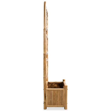 Sadzarka vidaxl podniesiona z bambusem z stojakiem 40 cm