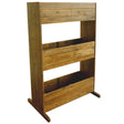 Vidaxl Planning Box podniósł 3-warstwowe solidne drewno acacia