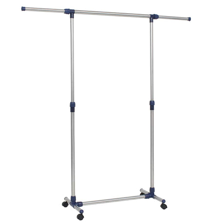 Regulowany wieszak na ubrania Vidaxx 165x44x150 cm stal nierdzewna srebrny