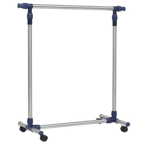 Regulowany wieszak na ubrania Vidaxx 165x44x150 cm stal nierdzewna srebrny