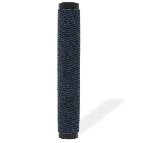 Vidaxl Droogloopmat prostokątny kępek 90x150 cm niebieski