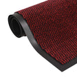 Vidaxl Droogloopmat prostokątny kępek 120x180 cm czerwony