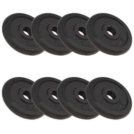 VIDAXL CALTER DISCS 8 SC 8X2,5 KG ŻELWIEJ