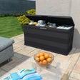 Vidaxl tuinbox 117x45x56 cm zwart
