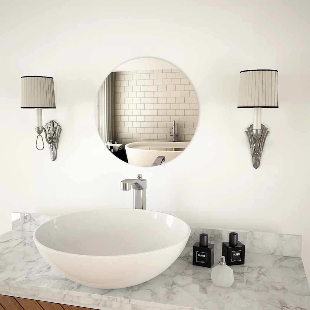 Lustro ścienne vidaxl około 40 cm szkła