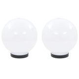 Lampy żarówki LED VIDAXL 2 szt. Okrągłe 20 cm PMMA