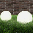 Lampy żarówki LED VIDAXL 2 szt. Okrągłe 20 cm PMMA