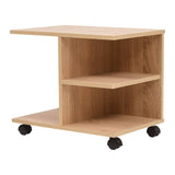 Vidaxl plankenkast verrijdbaar 50x35x42 cm eikenkleur