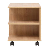 Vidaxl plankenkast verrijdbaar 50x35x42 cm eikenkleur
