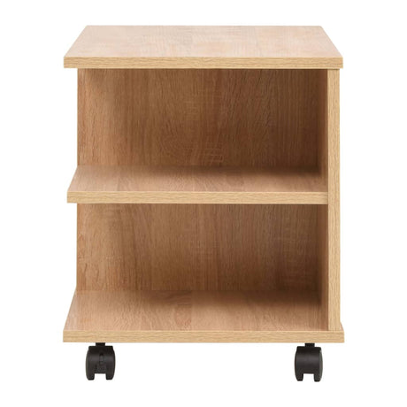 Vidaxl plankenkast verrijdbaar 50x35x42 cm eikenkleur