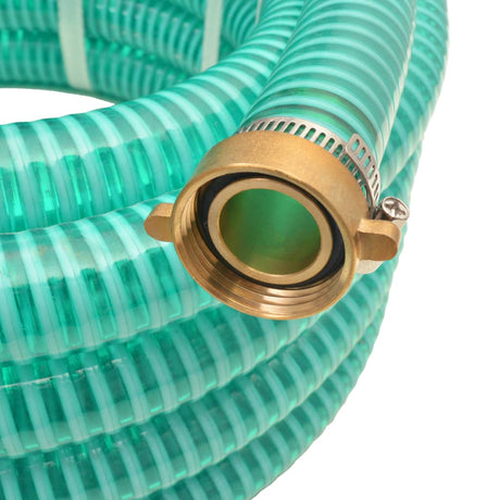 Vidaxl zuigslang met messing koppelingen 3 m 25 mm groen