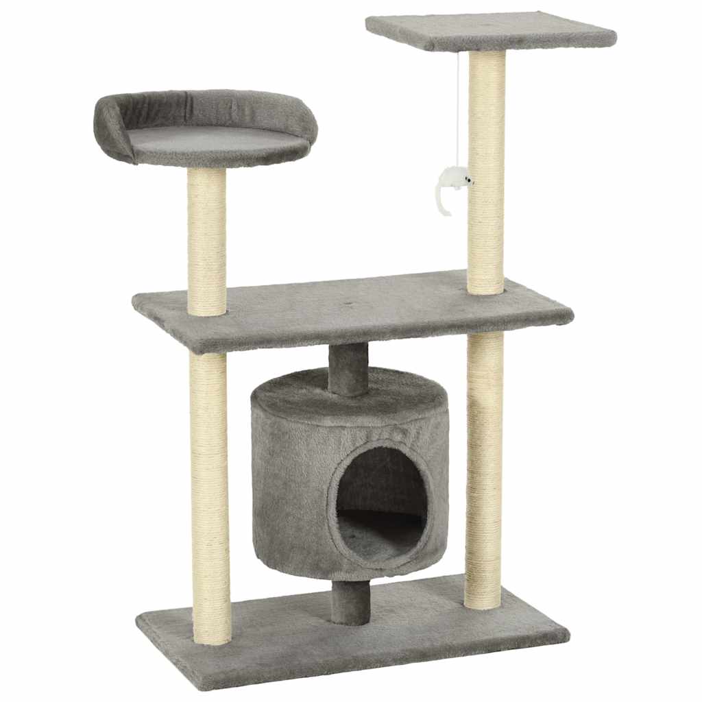Vidaxl Cat Scraping Post z Sisal Scrating słupki 95 cm szary
