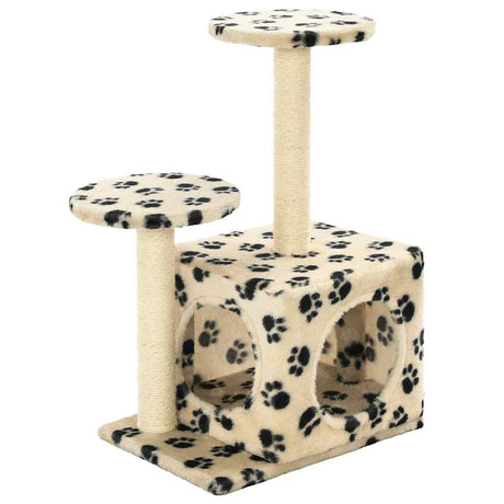 Vidaxl Cat Scrating Post z Sisal Scratosing Posts 60 cm puprints Beige