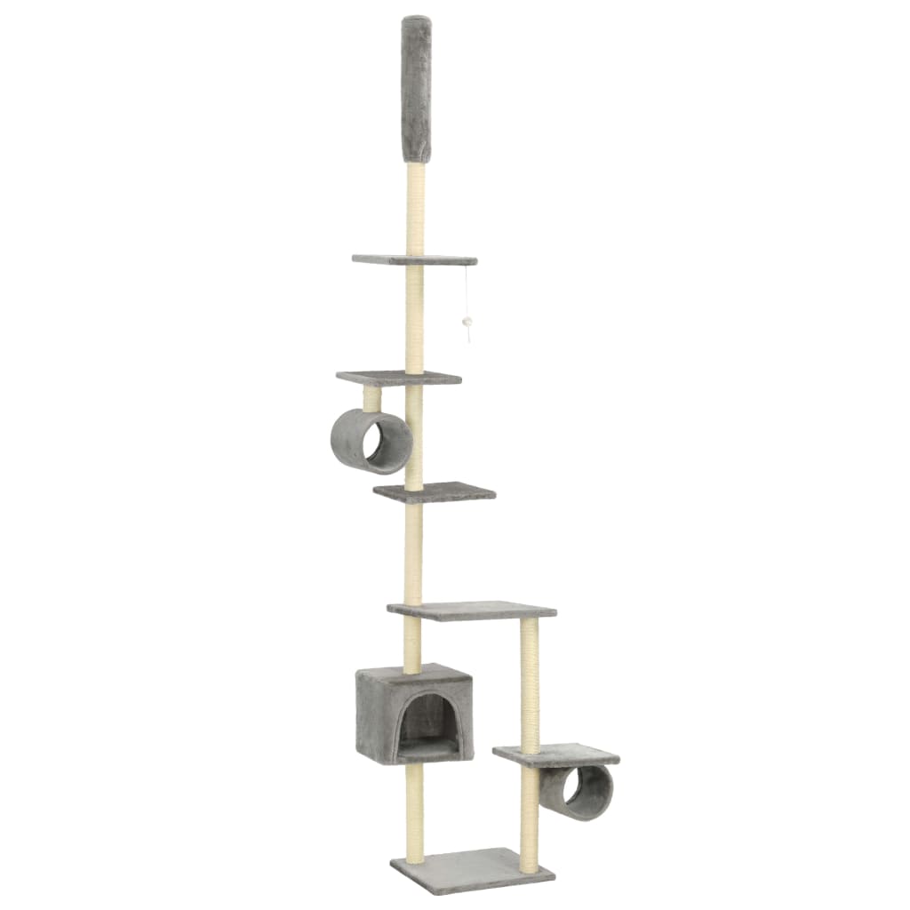 Vidaxl Cat Scrating Post z Sisal Scratosing Posts 260 cm Gray