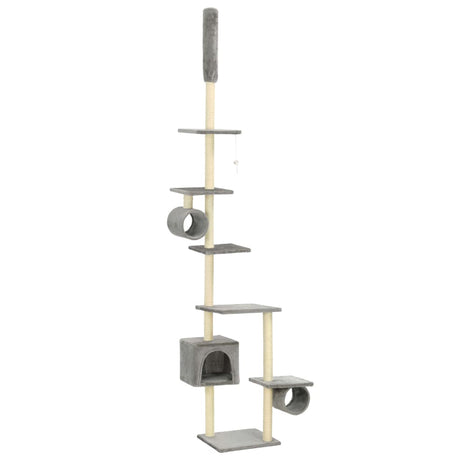 Vidaxl Cat Scrating Post z Sisal Scratosing Posts 260 cm Gray