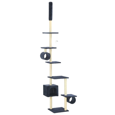 Vidaxl Cat Scrating Post z Sisal Scrating Posts 260 cm Ciemnoniebieski