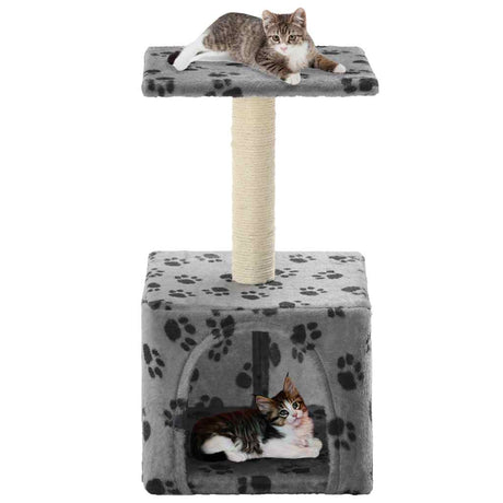 Vidaxl Cat Scrating Post z Sisal Scrating Post 55 cm puprints szary