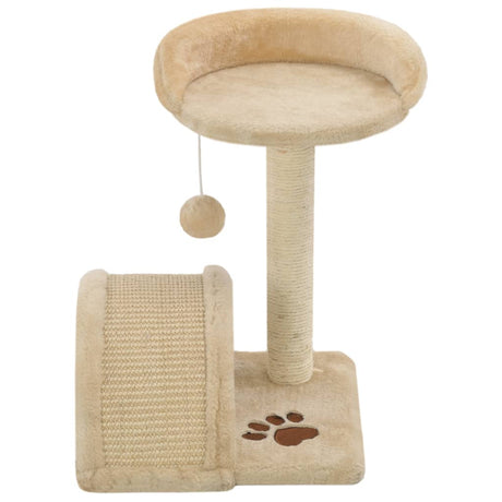 Vidaxl Cat Scrating Post z Sisal Scrating Post 40 cm Beige and Brown
