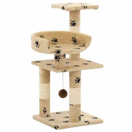 Vidaxl Cat Scrating Post z Sisal Scrating Posts 65 cm puprints Beige