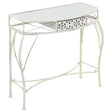 Vidaxl bijzettafel franse stijl 82x39x76 cm metaal wit