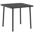 Vidaxl tuintafel 80x80x72 cm staal donkergrijs