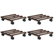 Vidaxl Plant Rollers 4 ST 25x25 cm Cedar Wood