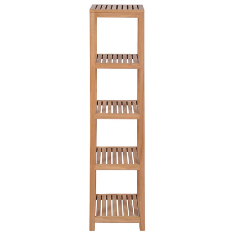 Vidaxl badkamer opbergrek 4-laags 42x42x165 cm massief teakhout