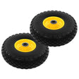 Vidaxl Hand Truck Wheels 3.00-4 (260x85) Solid PU 2 szt.