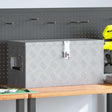 Vidaxl Aluminium Box 61.5x26.5x30 cm srebrny kolor