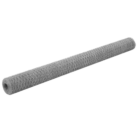 Vidaxl Chicken Wire 25x1,5 m ocynkowana stalowa srebrna kolorowa