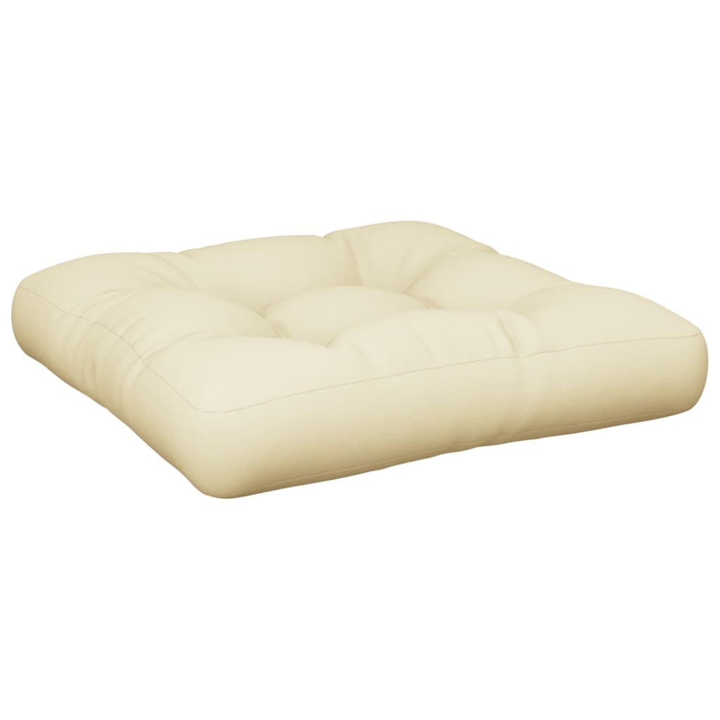 Vidaxl palet poduszka 58x58x10 cm tkaninowy piasek -