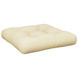 Vidaxl palet poduszka 58x58x10 cm tkaninowy piasek -