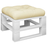 Vidaxl palet poduszka 58x58x10 cm tkaninowy piasek -