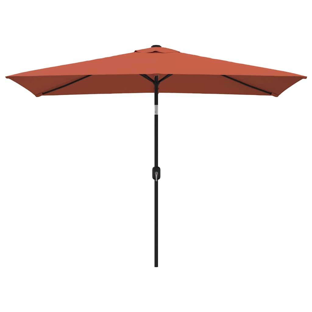 Parasol Vidaxx z metalowym słupkiem, terakota 300x200 cm