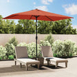 Parasol Vidaxx z metalowym słupkiem, terakota 300x200 cm