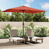 Parasol Vidaxx z metalowym słupkiem, terakota 300x200 cm