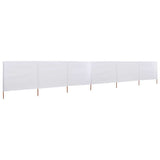 VIDAXL SHERSHIELD 6 PANELE 800X80 CM Tkanina biała