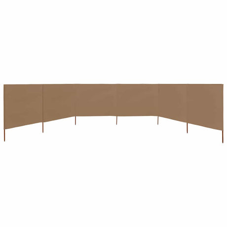 VIDAXL SHERSHIELD 6 PANELE 800X80 CM Tkanina Taupe