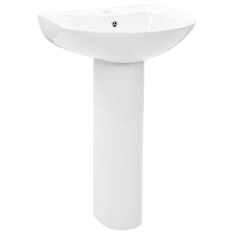 Umywalka Vidaxx na nóżce wolnostojąca 520x440x190 mm ceramika biała