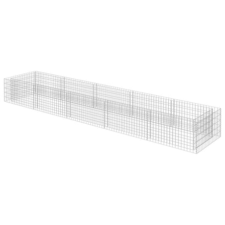 Vidaxl Gabion Sadzarka podniesiona 450x90x50 cm ocynkowana stal