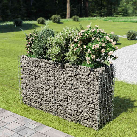Sadzarka Vidaxl Gabion podniosła stal ocynkowana 180x50x100 cm