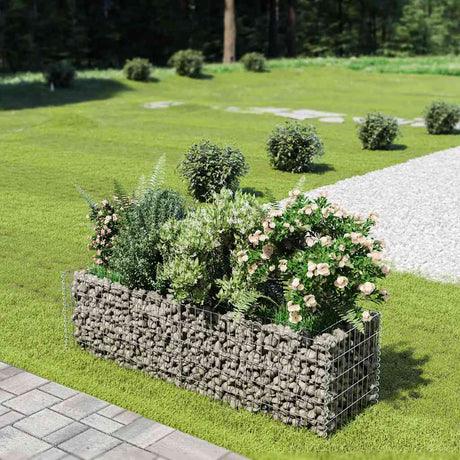 Vidaxl Gabion Sadzarka podniosła stal ocynkowana 180x50x50 cm