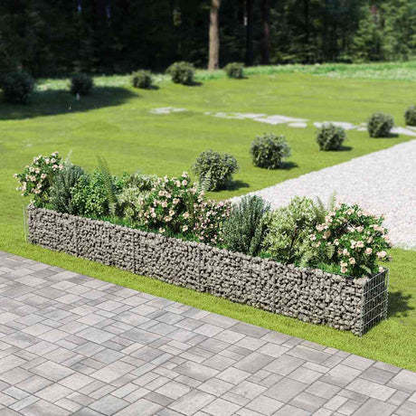 Vidaxl Gabion Sadzarka podniosła stal ocynkowana 450x50x50 cm