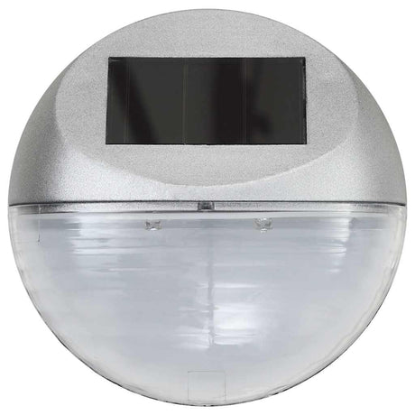 Lampy ścienne LED vidaxl Solar wokół srebrnego 12 szt.