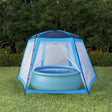 Namiot basenowy vidaxl 500x433x250 cm Niebieski